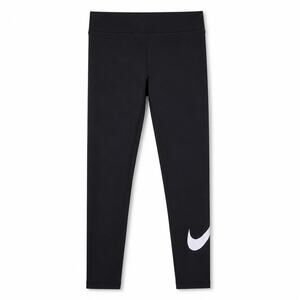 Nike Sportswear Essentials Graphic Swoosh Leggings Black Small CZ8530-010 Active